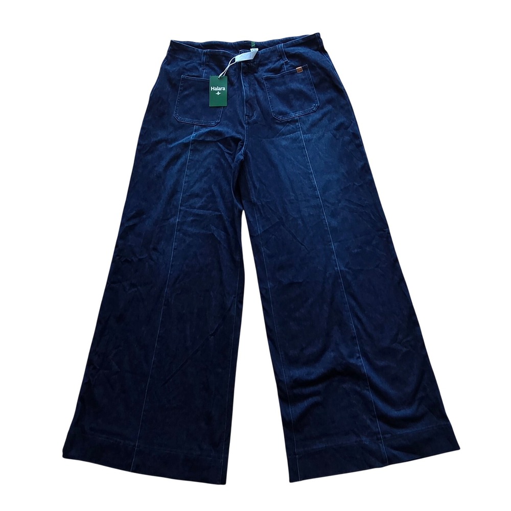 Halara Flex™ High Waisted Pockets Washed Casual Wide Leg Jeans XL Tall